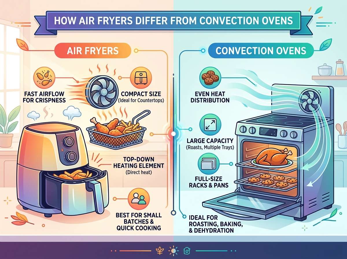 Air Fryers vs Convection Ovens
