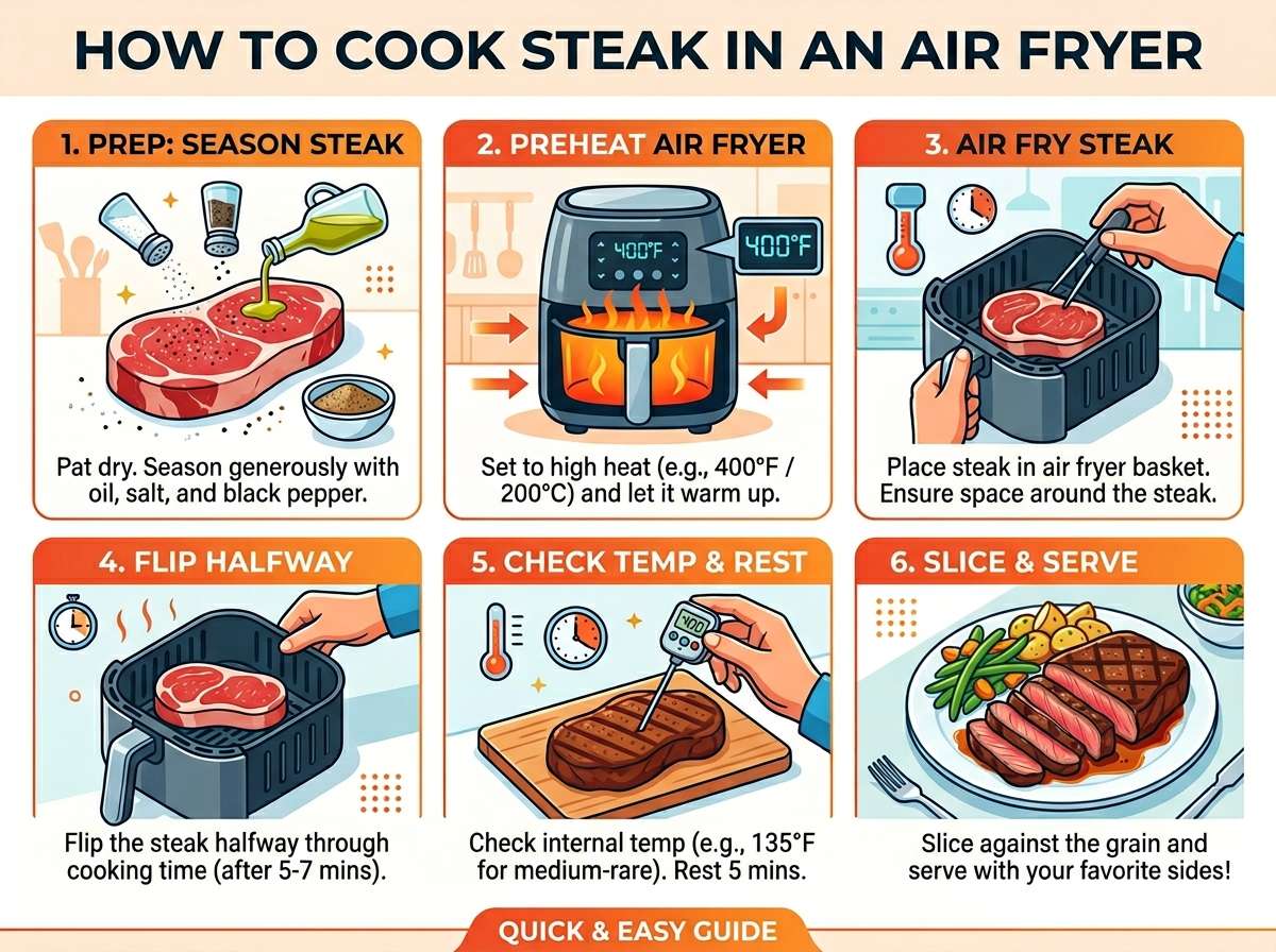 How to Cook Steak in an Air Fryer
