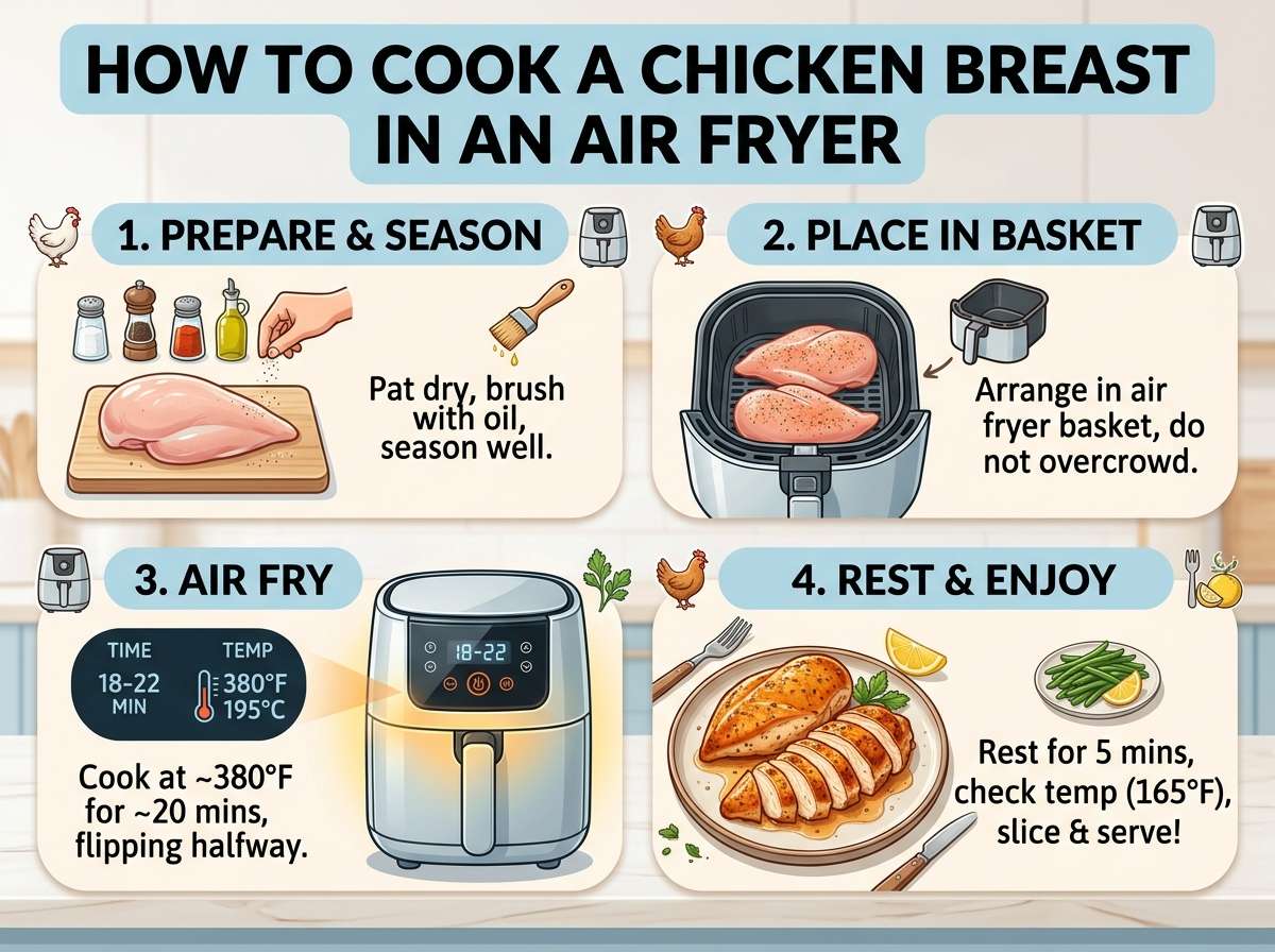 How to Cook a Chicken Breast in an Air Fryer