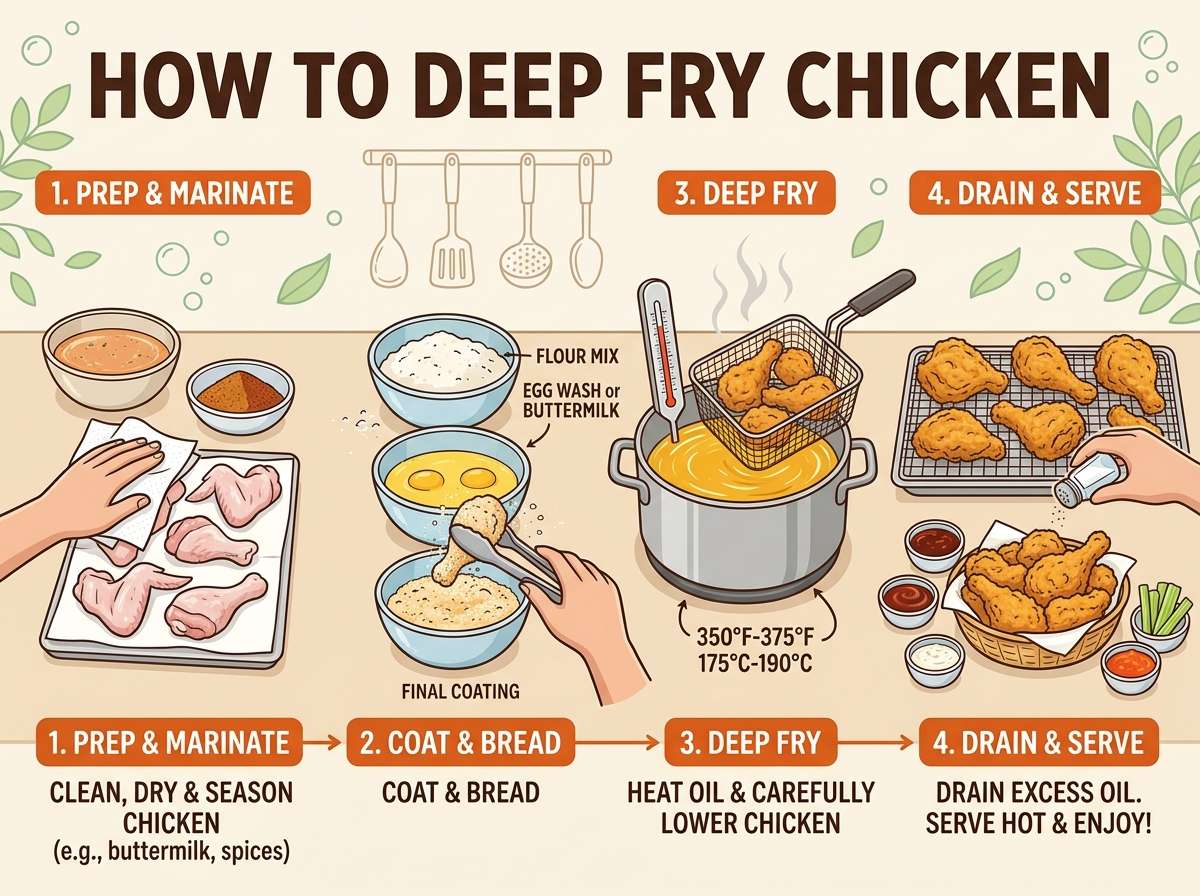 How to Deep Fry Chicken