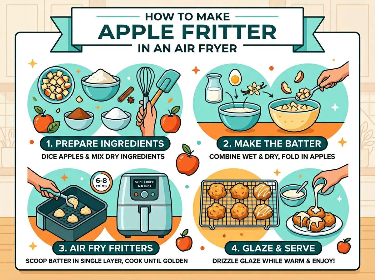 How to Make Apple Fritters in Air Fryer