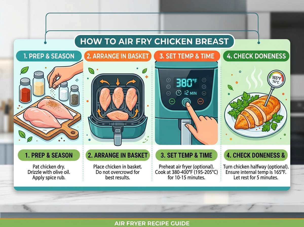 How to Air Fry Chicken Breast