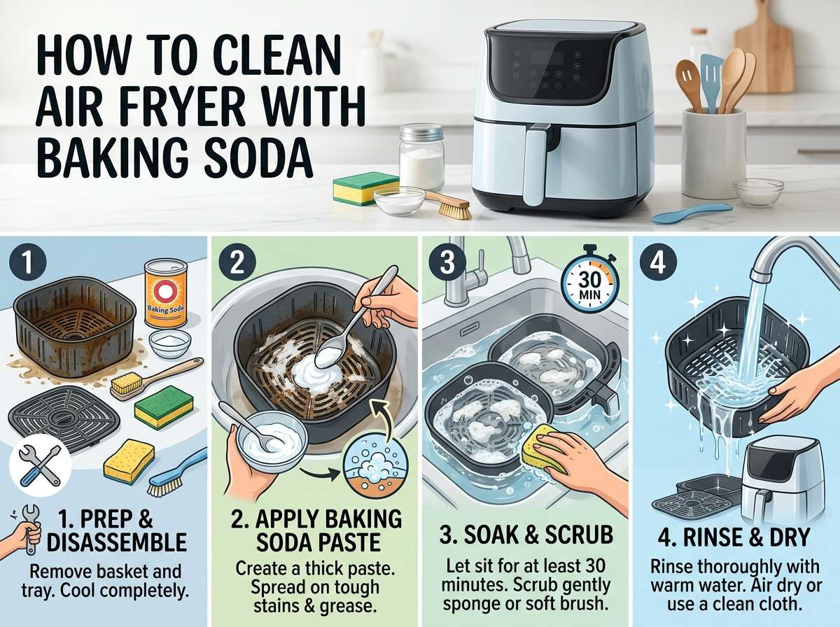 How to Clean Your Air Fryer with Baking Soda
