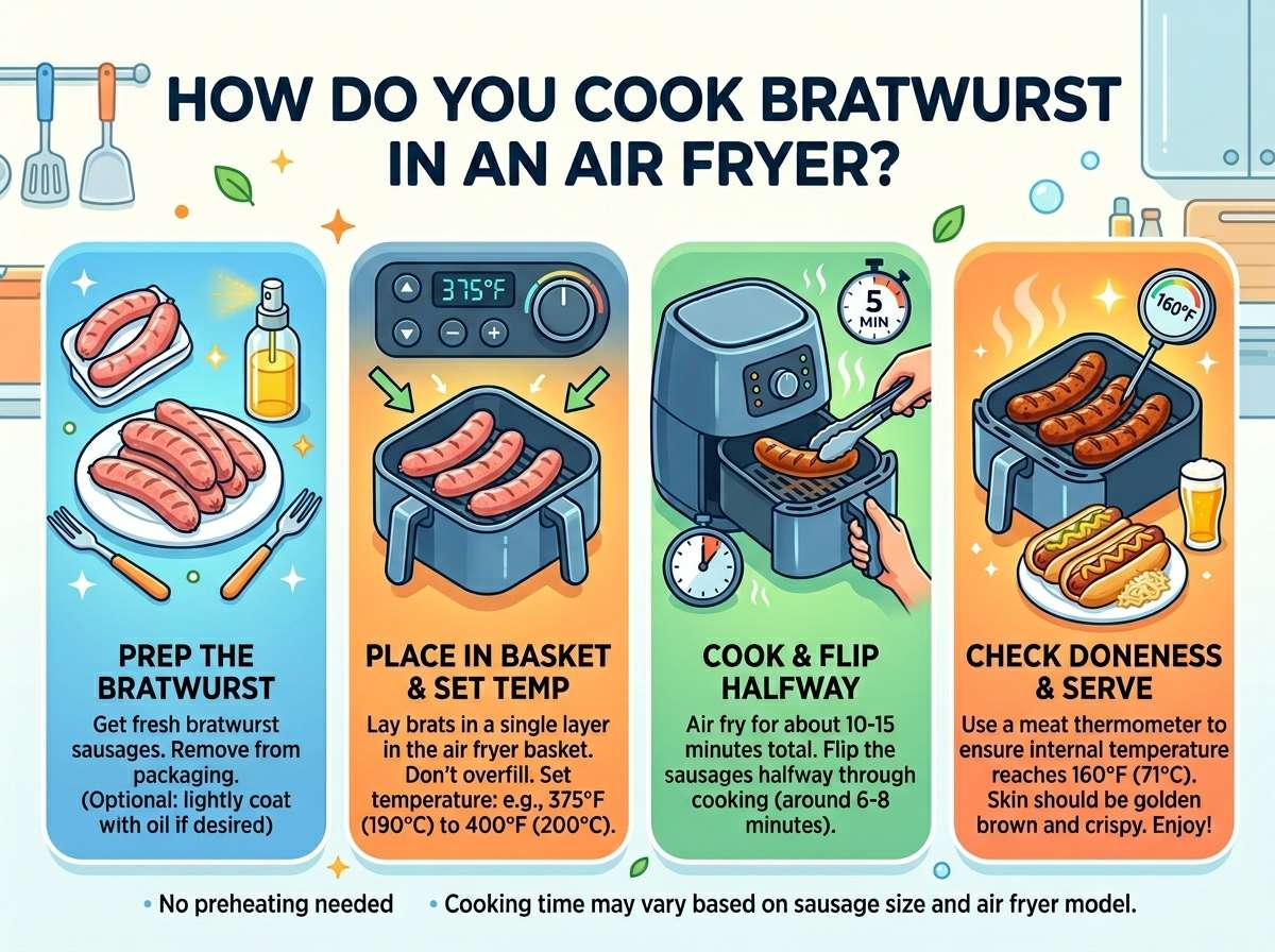 How to Cook Bratwurst in an Air Fryer