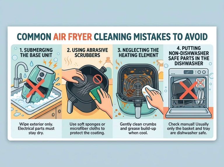Air Fryer Cleaning Mistakes