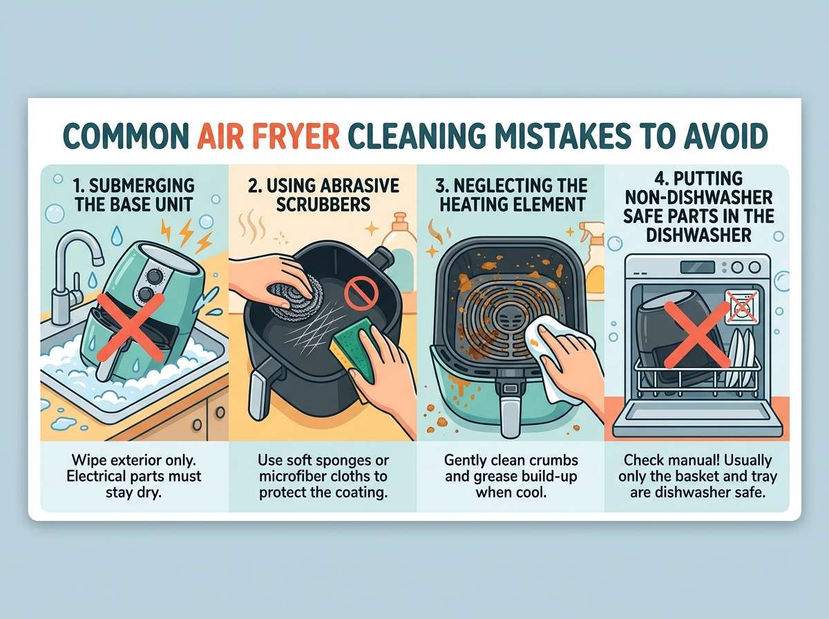 Air Fryer Cleaning Mistakes