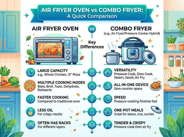 Air Fryer Oven vs Combo Fryer