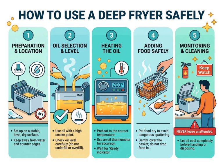How to Use a Deep Fryer Safely