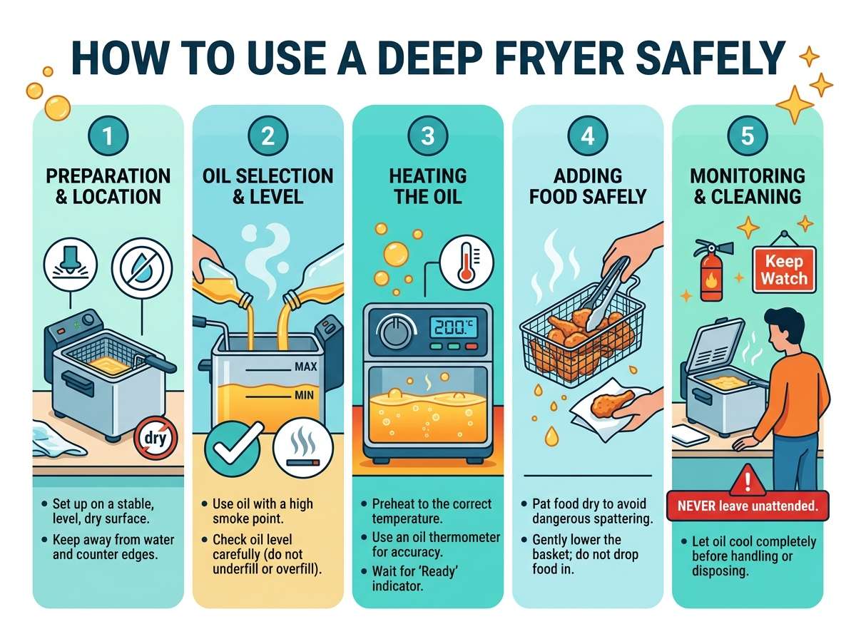 How to Use a Deep Fryer Safely