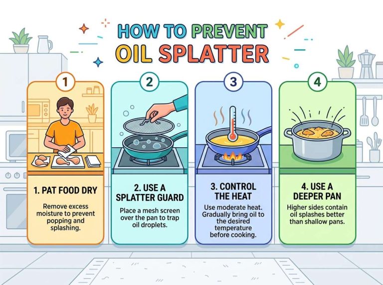 How to Prevent Oil Splatter