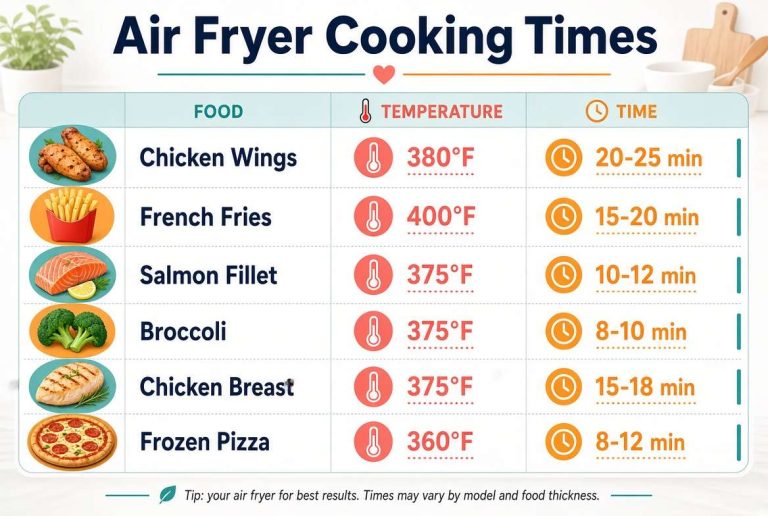 Air Fryer Cooking Times