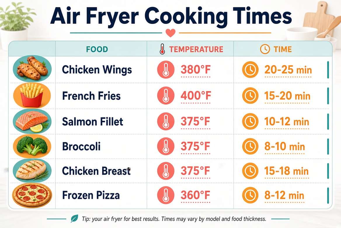 Air Fryer Cooking Times
