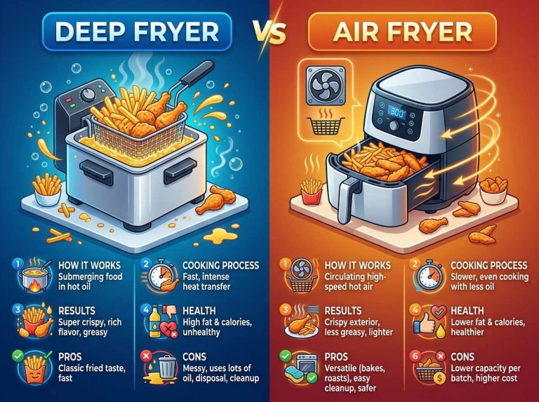 Deep Fryer vs Air Fryer