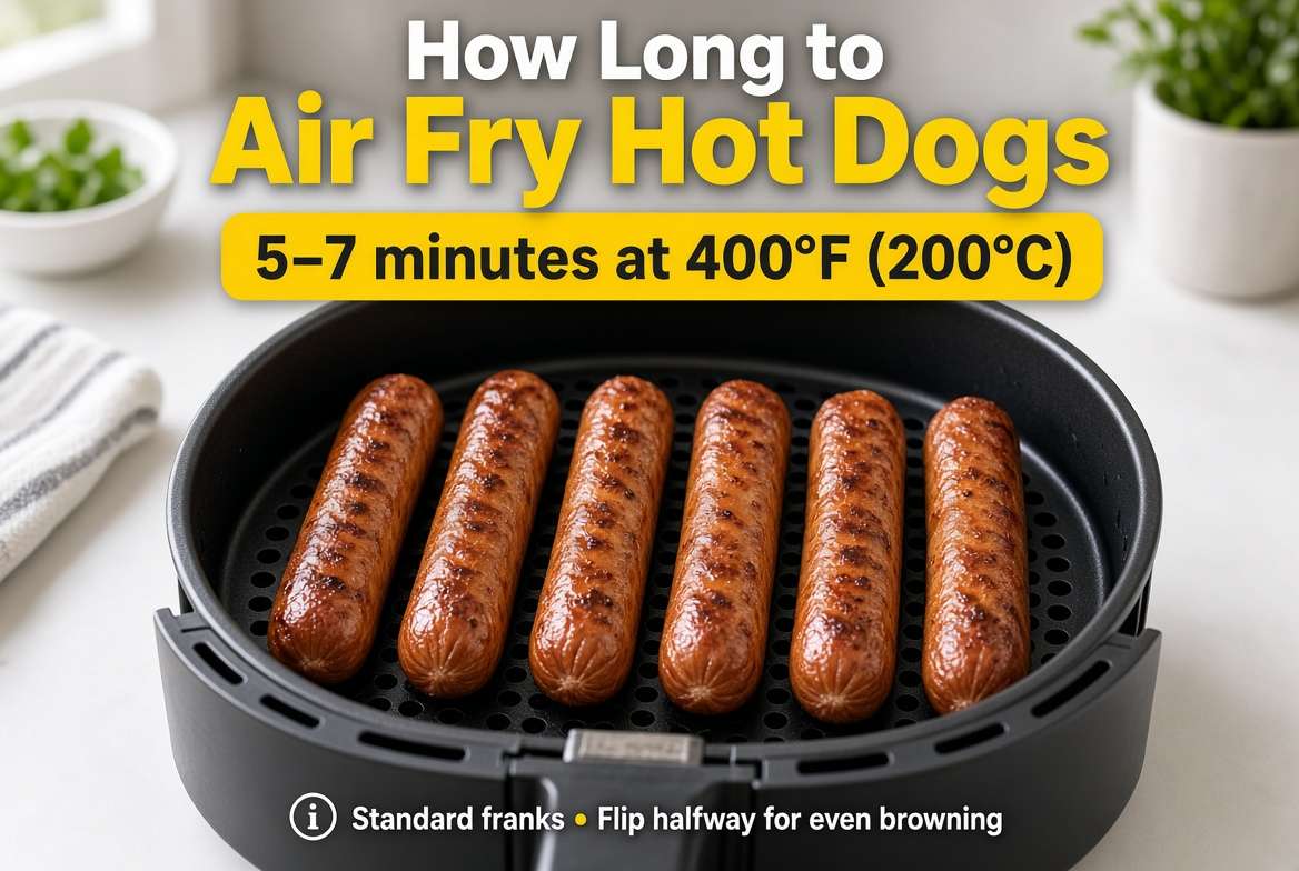 How Long Do You Air Fry Hot Dogs